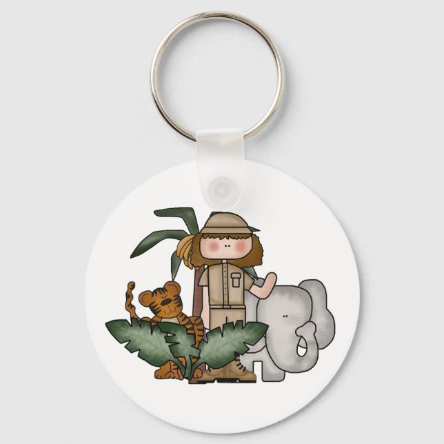 Llavero Chica Safari Keychain (Anverso)