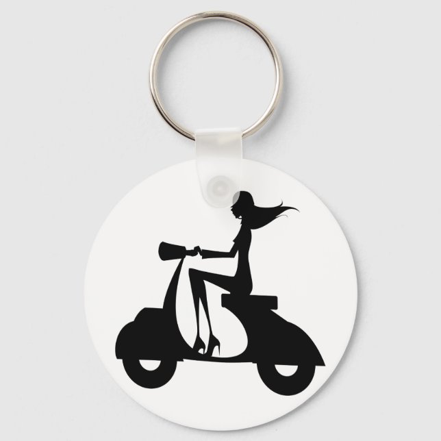 Llavero CHICA Scooter de AP028 (Anverso)