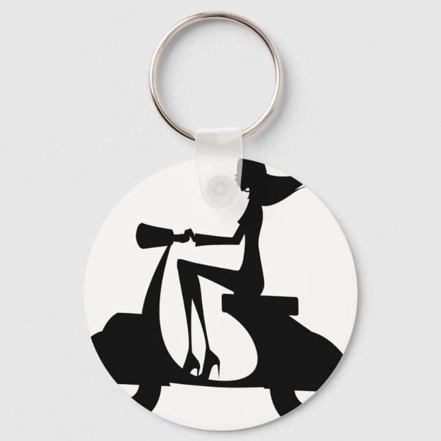 Llavero CHICA Scooter de AP028 (Anverso)
