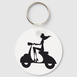 Llavero Chica Scooter negro