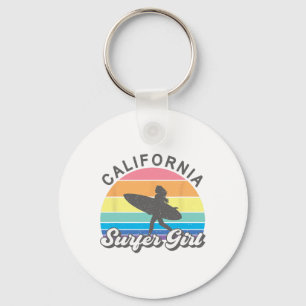 Llavero Chica surfista California surf playa mujeres Cu