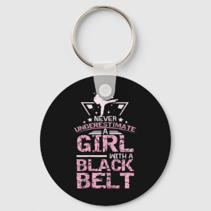 Llavero Chica Taekwondo de Black Belt Karate