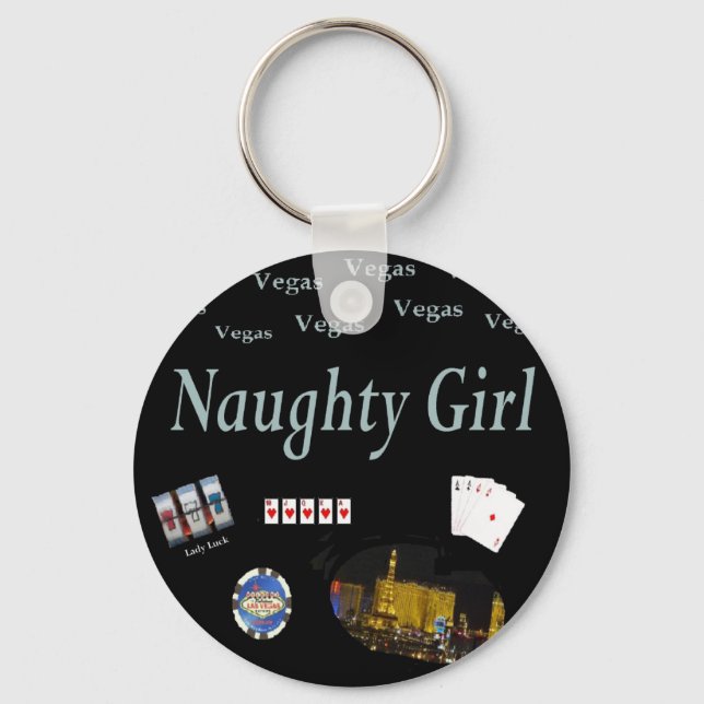 Llavero Chica travieso Las Vegas Keychain (Anverso)