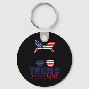 Llavero Chica Trump sin disculpas desordenado Bun Trump 20