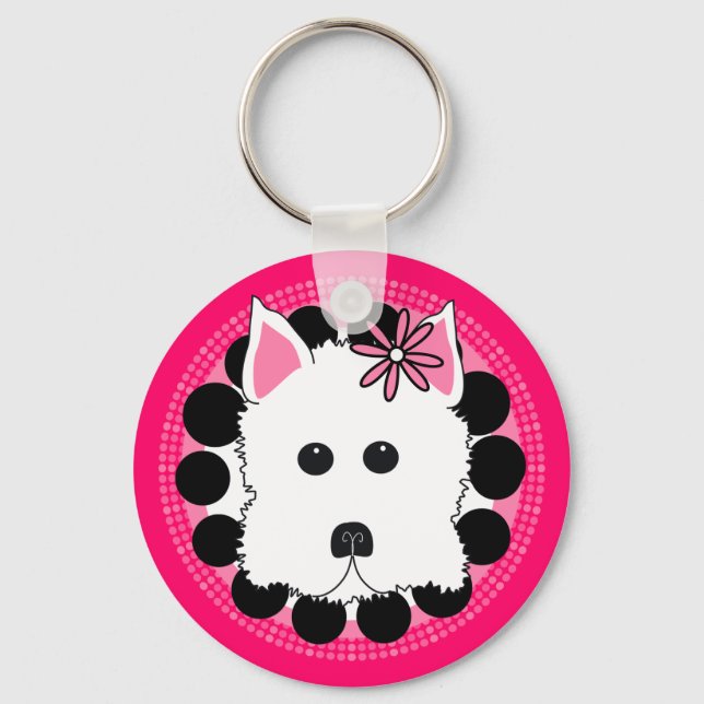 Llavero Chica Westie (Anverso)