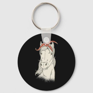 Llavero Chica Y Mujeres De Caballos De Caballo De Atractiv