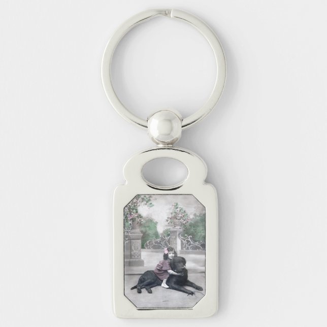 Llavero Chica y su perro (Anverso)