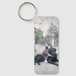 Llavero Chica y su perro