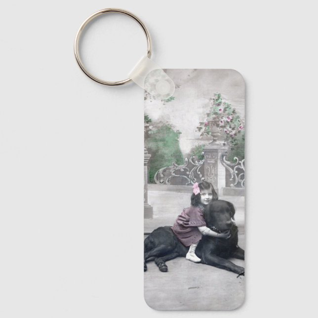 Llavero Chica y su perro (Anverso)