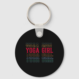 Llavero Chica Yoga Texto Divertido en Capas Hija Juventud