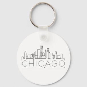 Llavero Chicago Stylized horizonte