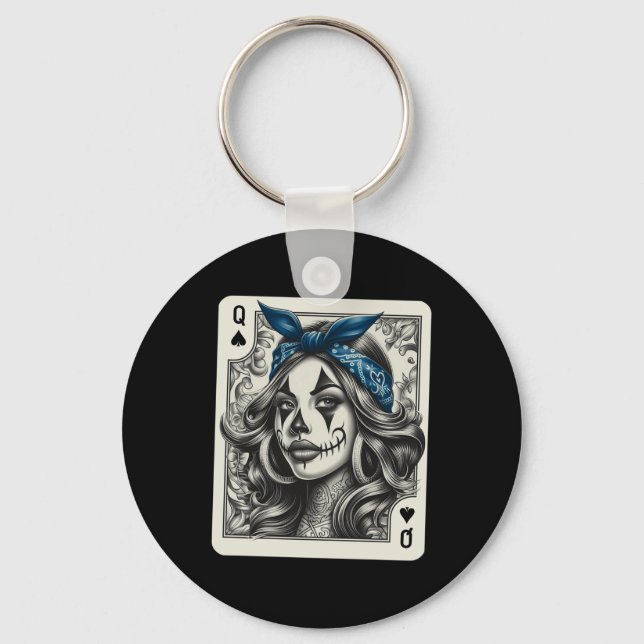 Llavero Chicana Chicano Shirt Camisa Cute Chicano Tattoo A (Anverso)