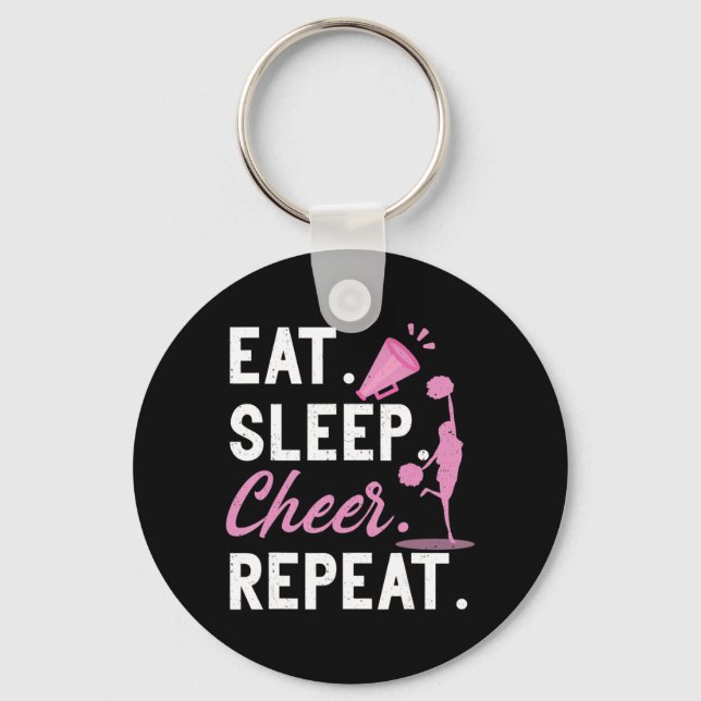 Llavero Chicas animadores bailarines se toman el café mien (Anverso)