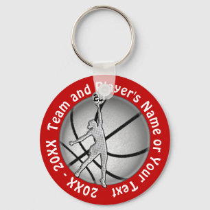 Llavero Chicas baratos regalos de baloncesto, tu texto y c