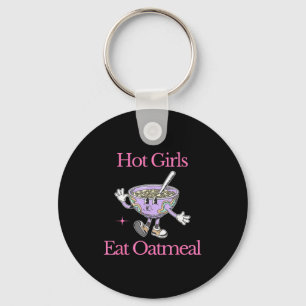 Llavero Chicas Calientes Comen Avena Diseño Divertido 