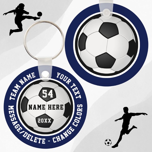 Llavero Chicas de fútbol baratos personalizados (End of Season Soccer Party Ideas. Soccer Party Favors, Personalized. Cheap Soccer Gifts, Boys, Girls)