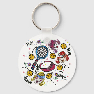 Llavero Chicas de Keychain y Tennis