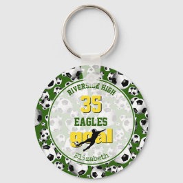 Llavero chicas de la escuela blanca y verde