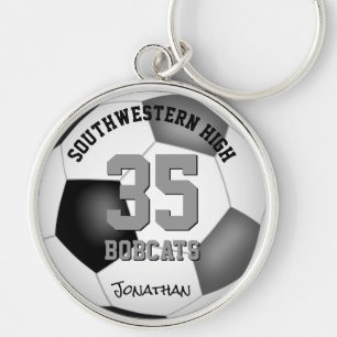 Llavero chicas de niños de color gris negro jersey número 