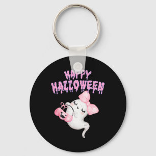 Llavero Chicas de ropa de abrigo rosado de Halloween