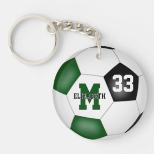 Llavero chicas del club de fútbol negro verde