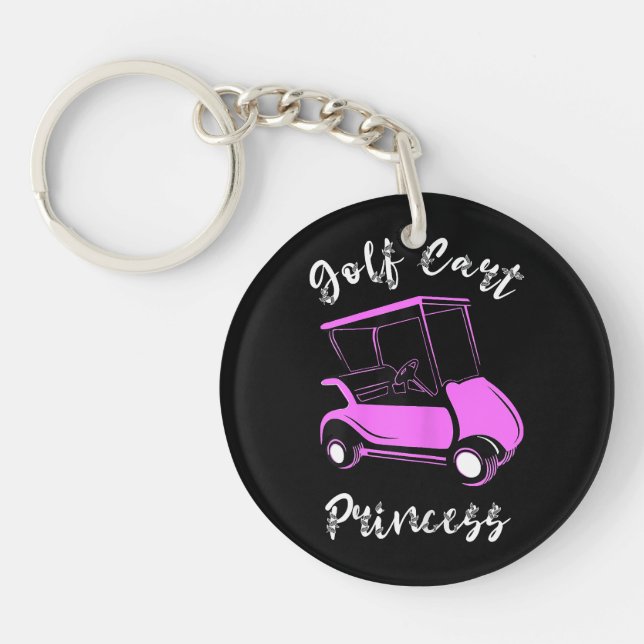 Llavero Chicas del Golf Cart Princess Golf Cart Golfer (Frente)