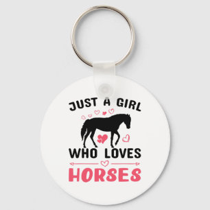 Llavero Chicas ecuestres de equitación de caballos Lover