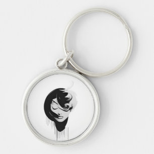 Llavero chicas en blanco y negro - Keychain 2023