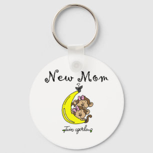 Llavero Chicas gemelos camisetas y regalos de nueva mamá