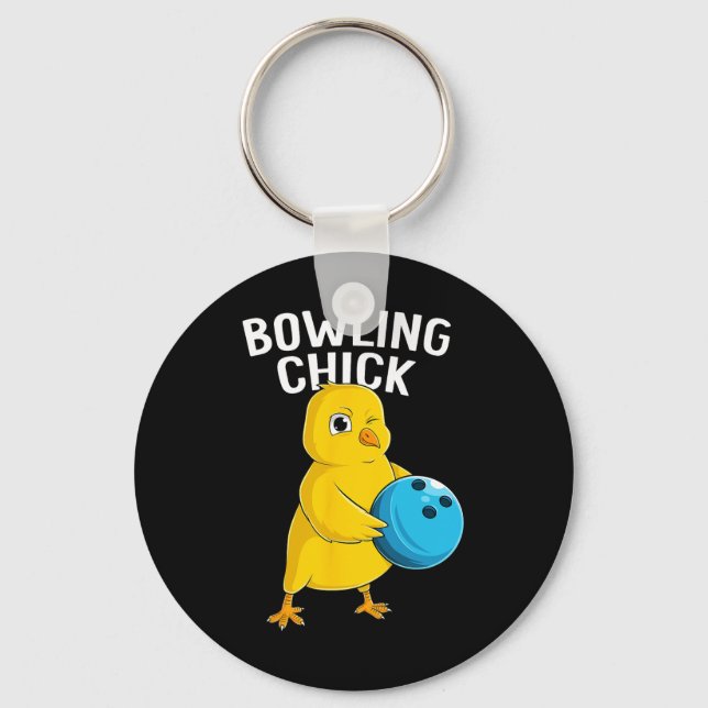 Llavero Chicas graciosas de Bowling Chick (Anverso)