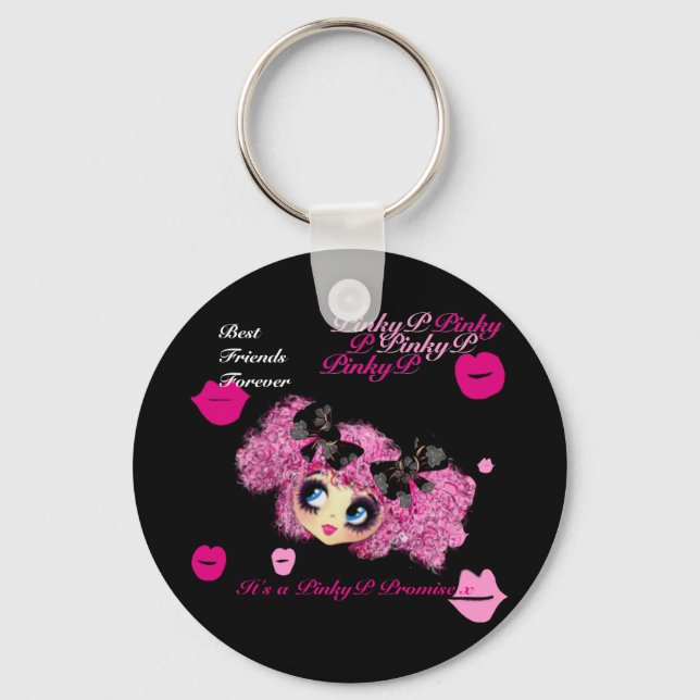 Llavero Chicas Kawaii, mejores amigas, regalos para siempr (Anverso)