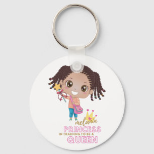 Llavero Chicas MELANIN Princess Entrenamiento Para Ser Rei