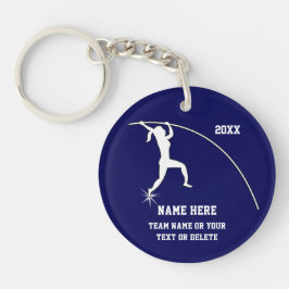 Llavero Chicas Regalos personalizados de Pole Vault, sus c