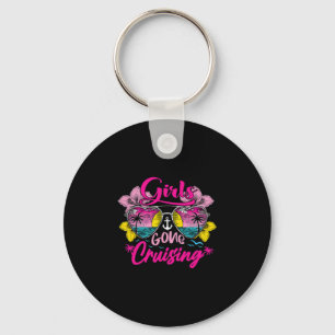 Llavero Chicas Retro de Crucero de Vacaciones Divertidas