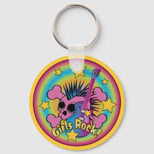 Llavero Chicas Rock Skull & Crossbone