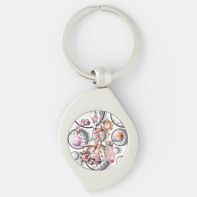 Llavero Chicas se van de golf (Anverso)