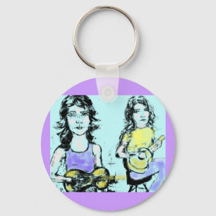 Llavero chicas tocando acústico