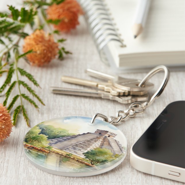 Llavero Chichen Itza, Stretched (Frente Derecha)