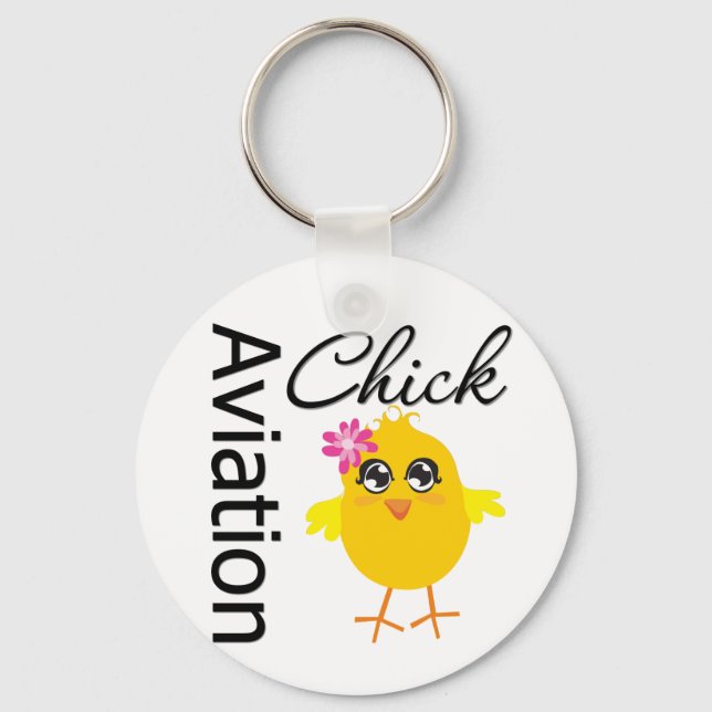 Llavero Chick de aviación (Anverso)