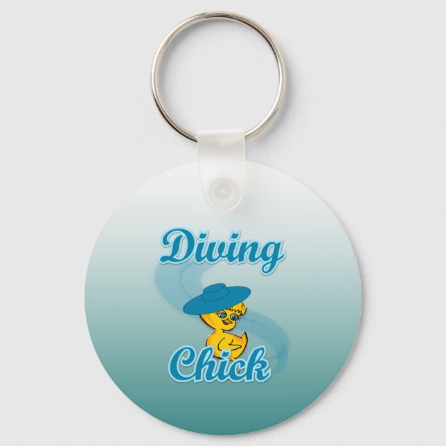 Llavero Chick de buceo #3 (Anverso)