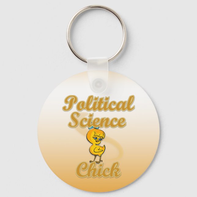 Llavero Chick de ciencias políticas (Anverso)