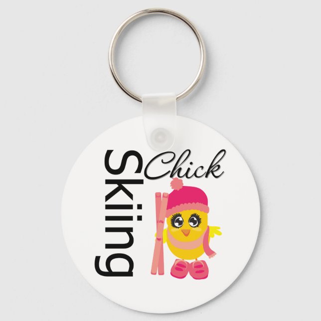 Llavero Chick de esquí (Anverso)