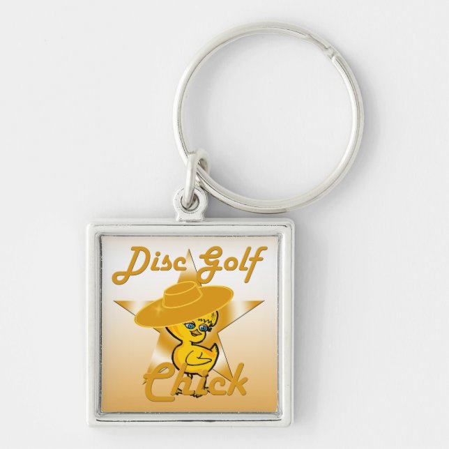 Llavero Chick de golf de disco #10 (Frente)