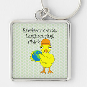 Llavero Chick de ingeniería ambiental