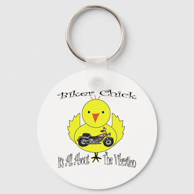 Llavero Chick de motociclista (Anverso)