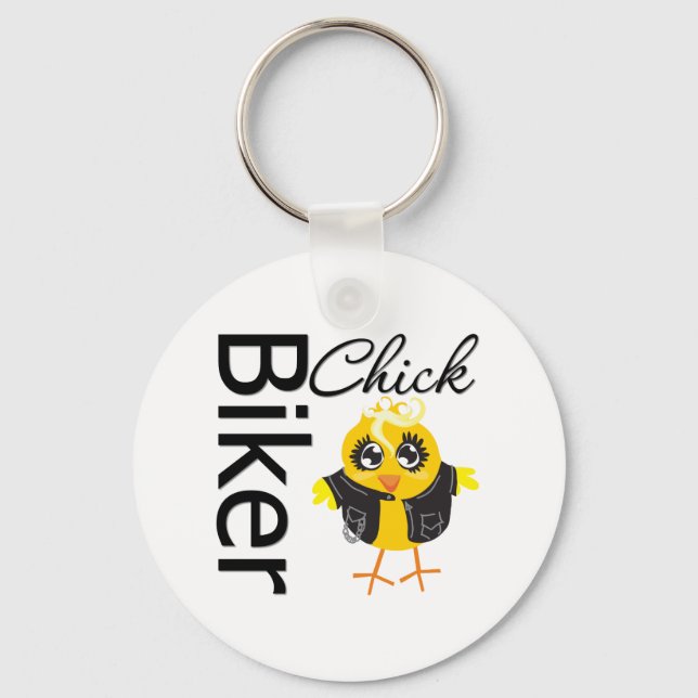 Llavero Chick de motociclista (Anverso)