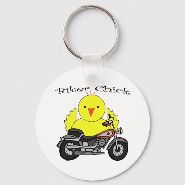 Llavero Chick de motociclista (Anverso)