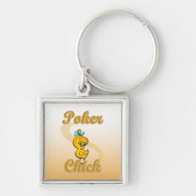 Llavero Chick de póker (Frente)