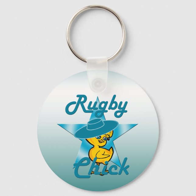 Llavero Chick de rugby #7 (Anverso)