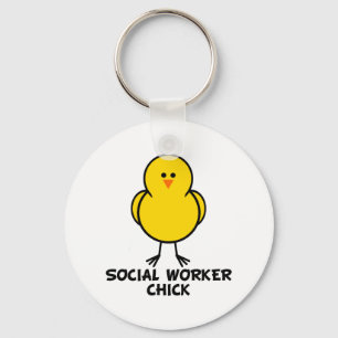 Llavero Chick de trabajador social